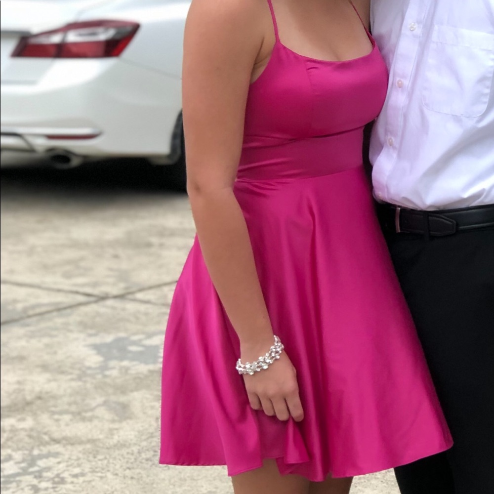 Hot Pink Hoco/Prom Dress